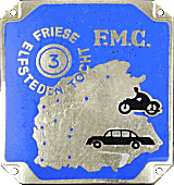 Friese Elfsteden Tocht motorcycle rally badge from Jean-Francois Helias