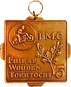 Friese Wouden Toertocht motorcycle rally badge from Jean-Francois Helias