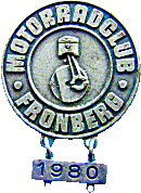 Fronberg motorcycle rally badge from Jean-Francois Helias