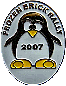Frozen Brick motorcycle rally badge from Jean-Francois Helias
