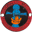 Frozen Balls Up motorcycle rally badge from Lone Wolf