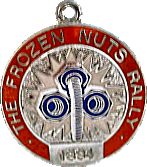 Frozen Nuts motorcycle rally badge from Tony Graves
