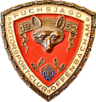 Fuchsjagd Offenbach motorcycle rally badge from Jean-Francois Helias