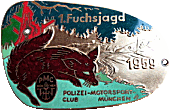 Fuchsjagd Munchen motorcycle rally badge from Jean-Francois Helias