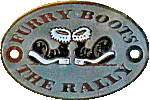 Furry Boots motorcycle rally badge from Jean-Francois Helias