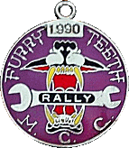 Furry Teeth motorcycle rally badge from Jean-Francois Helias