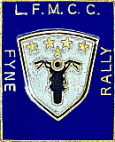 Fyne motorcycle rally badge from Jean-Francois Helias