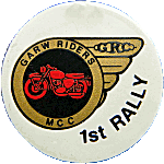 GARW Riders motorcycle rally badge from Jean-Francois Helias