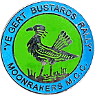 Gert Bustards motorcycle rally badge from Dave Ranger