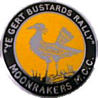 Gert Bustards motorcycle rally badge