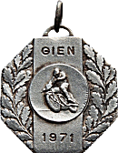 Gien motorcycle rally badge from Jean-Francois Helias