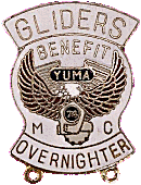 Gliders Benefit Overnighter motorcycle run badge from Jean-Francois Helias