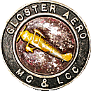 Gloster Aero MC&LCC motorcycle club badge from Jean-Francois Helias
