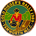 Gold Diggers motorcycle rally badge