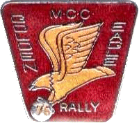 Golden Eagle motorcycle rally badge from Terry Reynolds