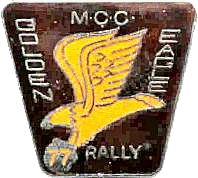 Golden Eagle motorcycle rally badge from Ted Trett