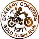 Gold Rush Run motorcycle run badge from Jean-Francois Helias