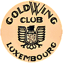Goldwing Club Luxembourg motorcycle club badge from Jean-Francois Helias