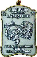 Gold Wing Int motorcycle rally badge from Jean-Francois Helias