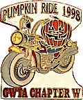 Gold Wing Pumpkin Ride motorcycle run badge from Jean-Francois Helias