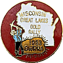Gold Wing RRA Gold Wisconsin motorcycle rally badge from Jean-Francois Helias