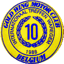Gold Wing Waregem motorcycle rally badge from Jean-Francois Helias
