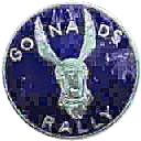 Gonads motorcycle rally badge from Ted Trett