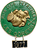 Gorets motorcycle rally badge from Jean-Francois Helias
