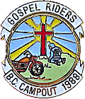 Gospel Riders Campout motorcycle run badge from Jean-Francois Helias