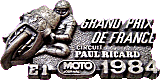 GP de France motorcycle race badge from Jean-Francois Helias