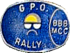 GPO motorcycle rally badge from Mark Mingay