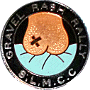 Gravel Rash motorcycle rally badge from Phil Nicholls