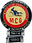 Gravenchon motorcycle rally badge from Jean-Francois Helias