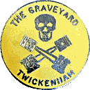 Graveyard Twickenham motorcycle race badge from Jean-Francois Helias