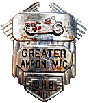 Greater Akron MC Ohio motorcycle club badge from Jean-Francois Helias