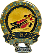 Grenoble motorcycle rally badge from Jean-Francois Helias