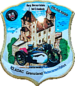 Grenzland Veteranenfahrt motorcycle rally badge from Jean-Francois Helias