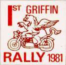 Griffin motorcycle rally badge from Graham Mills