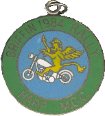 Griffin motorcycle rally badge from Lone Wolf