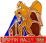 Griffin motorcycle rally badge from Dave Cooper