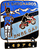 Grognards motorcycle rally badge from Jean-Francois Helias