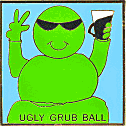 Ugly Grub Ball motorcycle rally badge from Jean-Francois Helias