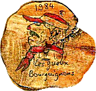 Gueux Bourguignons motorcycle rally badge from Jean-Francois Helias