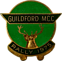 Guildford motorcycle rally badge from Nigel Sisson