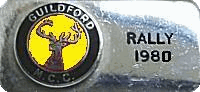 Guildford motorcycle rally badge from Phil Drackley