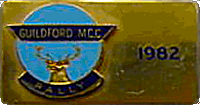 Guildford motorcycle rally badge