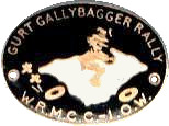 Gurt Gallybagger motorcycle rally badge from Jan Heiland
