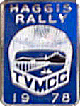 Haggis motorcycle rally badge from Nigel Woodthorpe