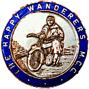 Happy Wanderers MCC motorcycle club badge from Jean-Francois Helias