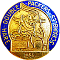 Hare Double Packers Scrambles motorcycle run badge from Jean-Francois Helias